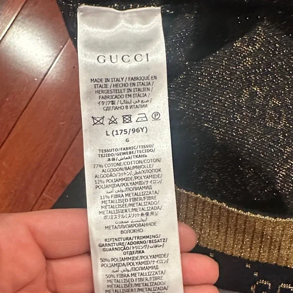 Gucci Cotton-blend lamé cardigan